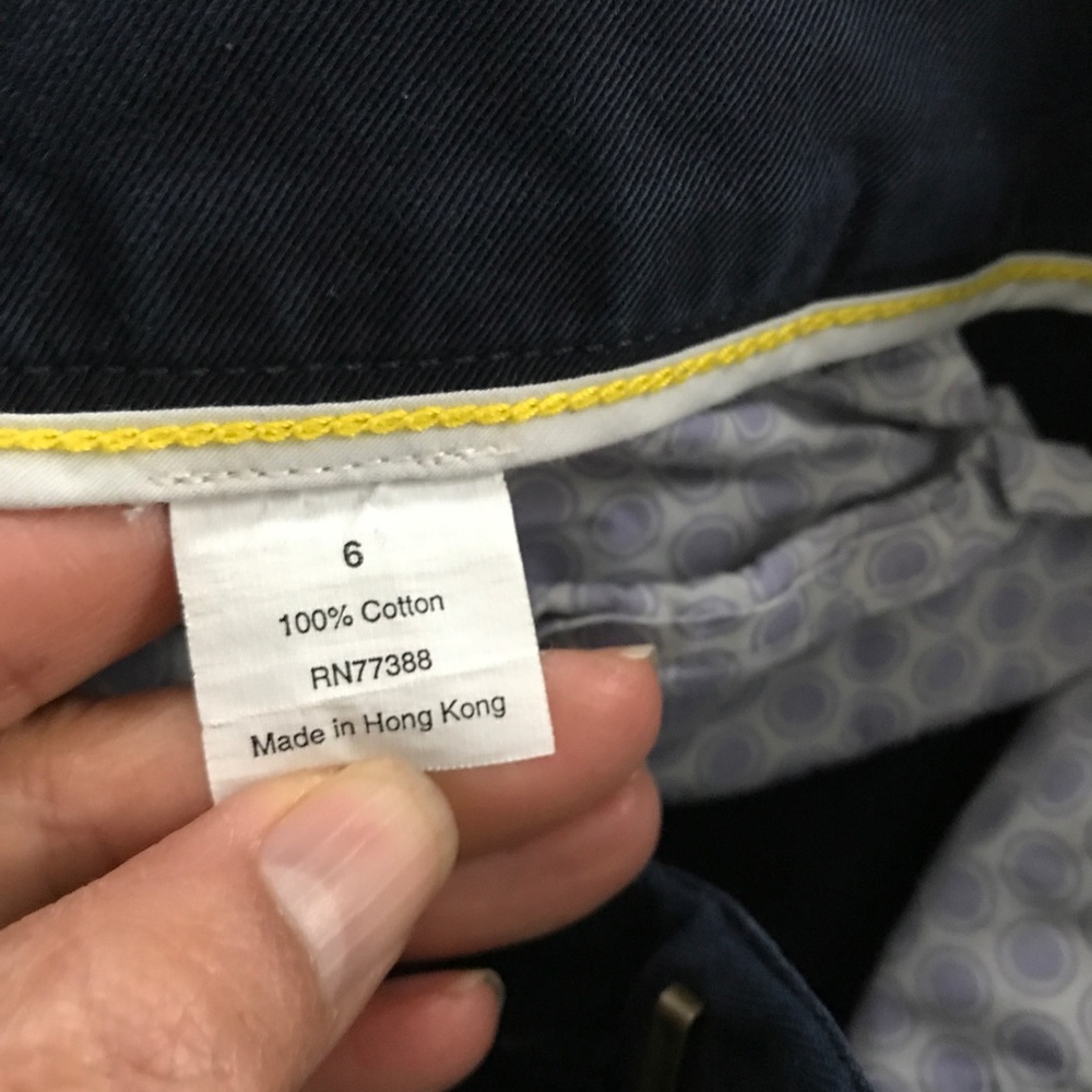 J crew cotton navy capris - Picture 7 of 7